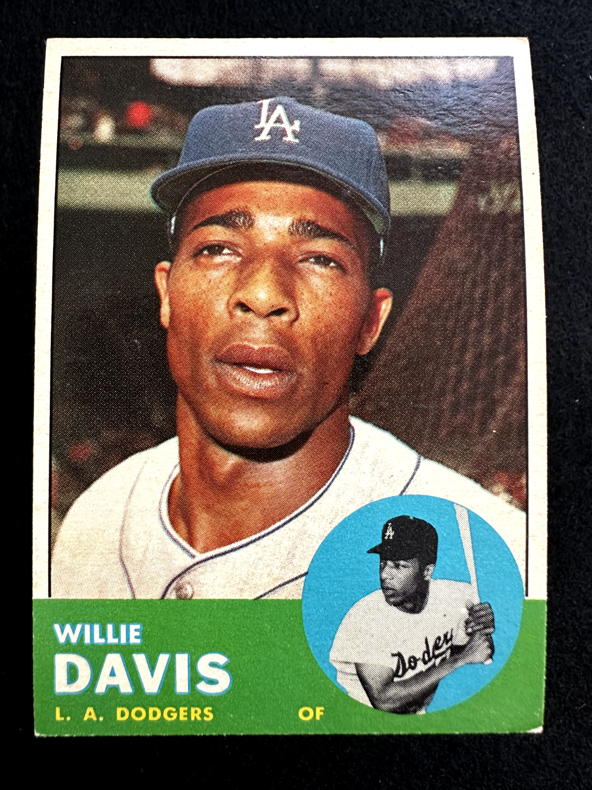 1963 Topps Willie Davis (#229) EX All Star, GG Winner, WS Champ ^GRUMPYBUCK^