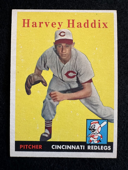 1958 Topps Harvey Haddix (#118) EX Threw 12 Perfect Innings ^GRUMPYBUCK^