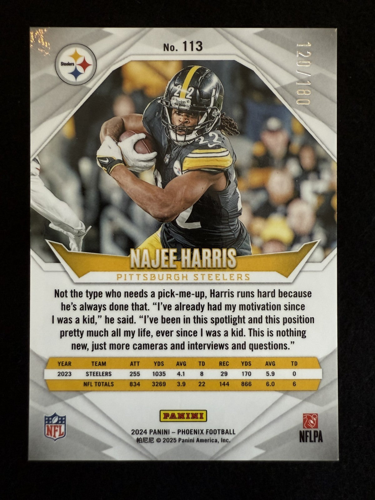 2024 Panini Phoenix Najee Harris (#113) NM ^GRUMPYBUCK^