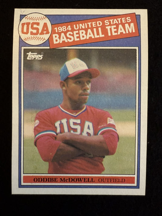 1985 Topps Oddibe McDowell (#400) NM Rookie Card, 1984 Olympics ^GRUMPYBUCK^