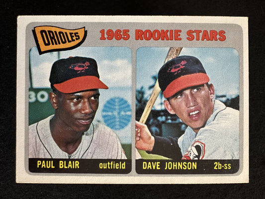 1965 Topps Rookie Stars (#473) EX Davey Johnson/Paul Blair ^GRUMPYBUCK^
