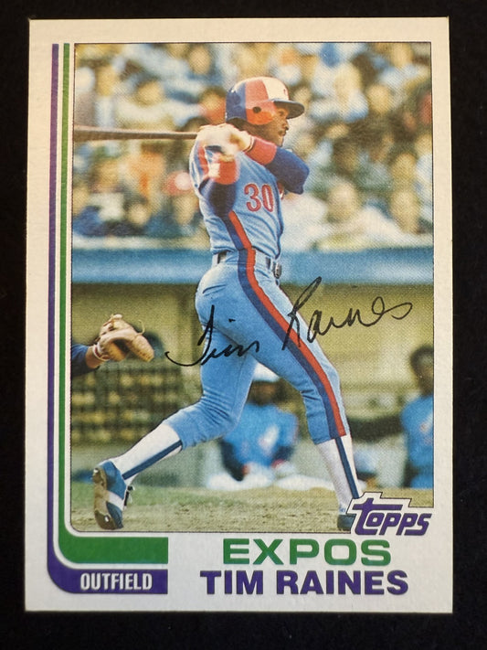 1982 Topps Tim Raines (#70) NM HOFer, Speed Demon, Expos Great ^GRUMPYBUCK^
