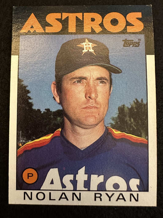 1986 Topps Nolan Ryan (#100) NM HOFer, Strikeout King ^GRUMPYBUCK^