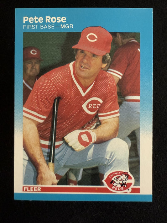 1987 Fleer Pete Rose (#213) NM Hit King, Reds Legend ^GRUMPYBUCK^