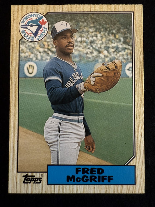 1987 Topps Traded Fred McGriff (#74T) NM Rookie Card, HOFer ^GRUMPYBUCK^