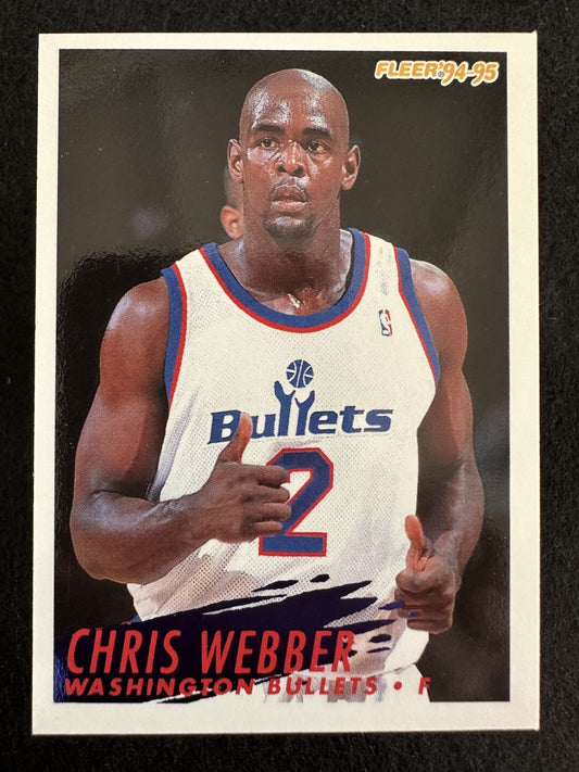 1994-95 Fleer Chris Webber (#387) NM Kings Star PF ^GRUMPYBUCK^