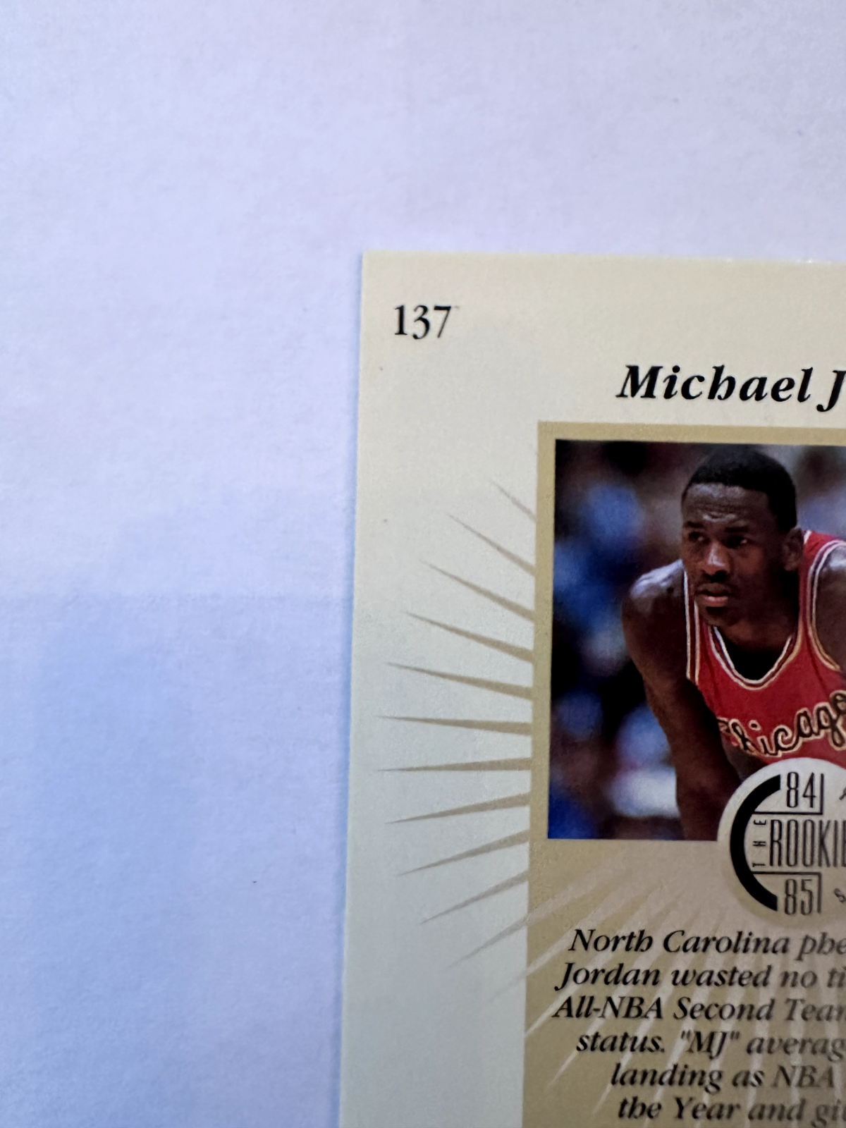 RARE: 1995-96 Upper Deck Michael Jordan Rookie Class Card - 1984 Throwback