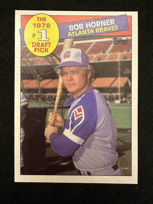 1985 Topps Bob Horner (#276) NM Braves Power Bat, 4-HR Game Legend ^GRUMPYBUCK^