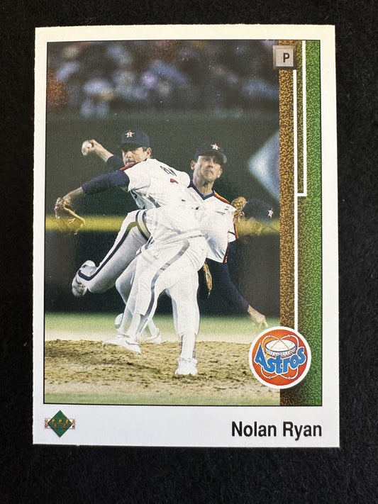 1989 Upper Deck Nolan Ryan (#145) NM HOF Fireballer, Strikeout King ^GRUMPYBUCK^