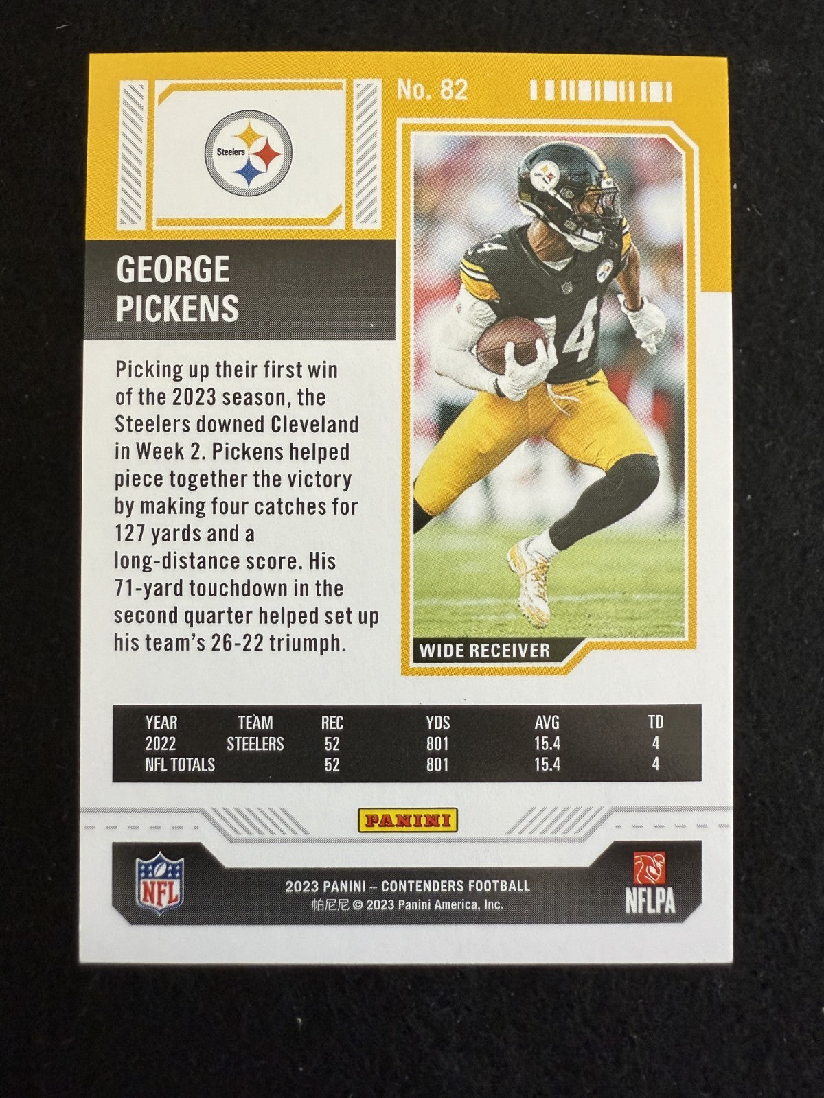 2023 Panini Contenders George Pickens (#PT-GP) MINT /199 Silver ^GRUMPYBUCK^