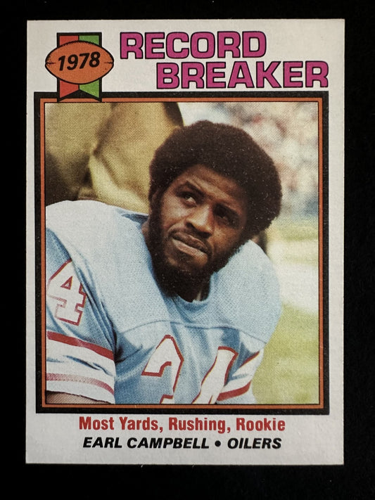 1979 Topps Earl Campbell (#331) NM Rookie Card, HOFer, Oilers Great ^GRUMPYBUCK^