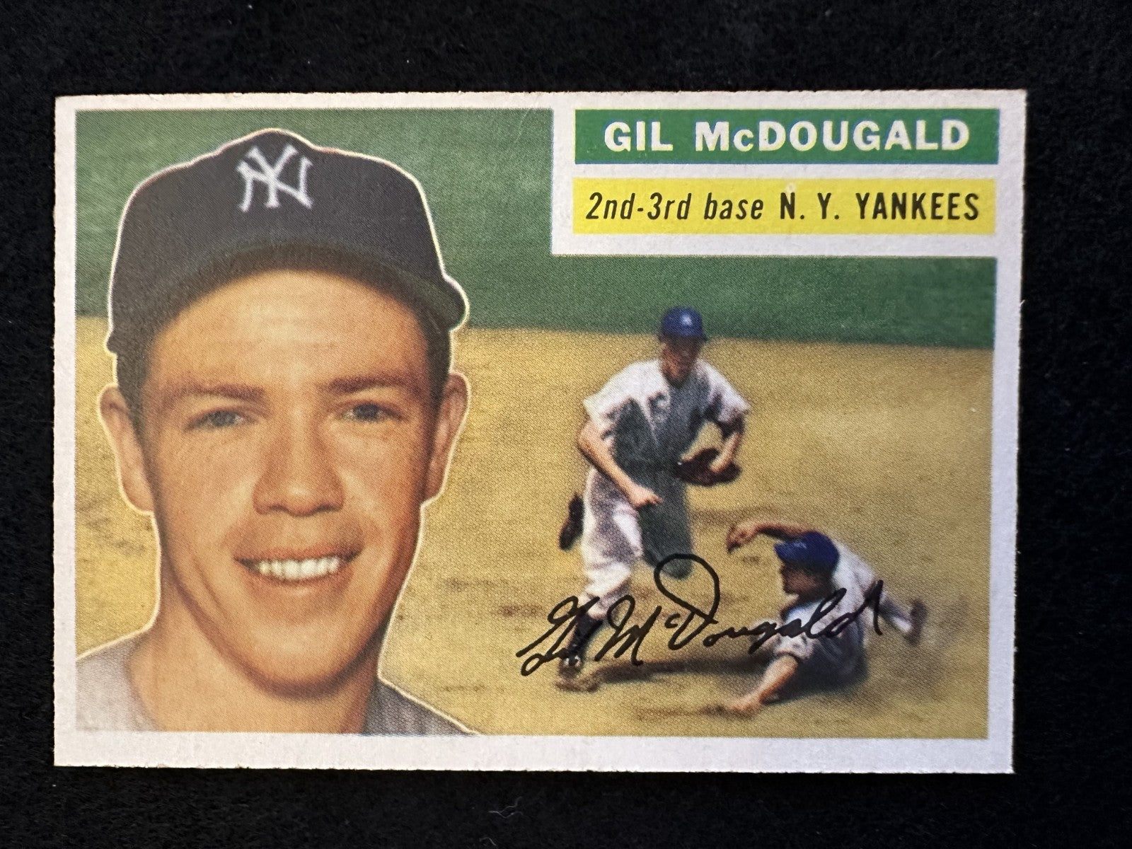 1956 Topps Gil McDougald (#225) NM Yankees Champion & All-Star ^GRUMPYBUCK^