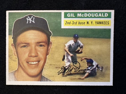 1956 Topps Gil McDougald (#225) NM Yankees Champion & All-Star ^GRUMPYBUCK^