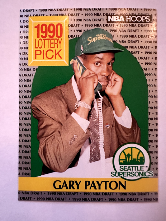 1990-91 NBA Hoops Gary Payton Rookie Card – Iconic NBA Draft "Phone Call" Moment