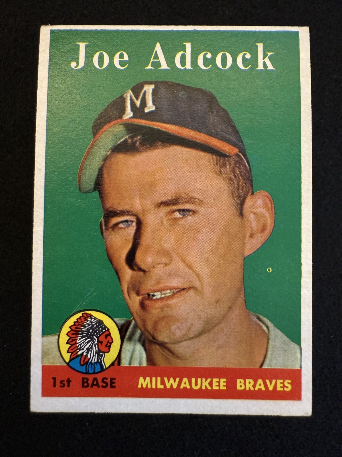 1958 Topps Joe Adcock (#325) EX Braves Great, WS Champ ^GRUMPYBUCK^
