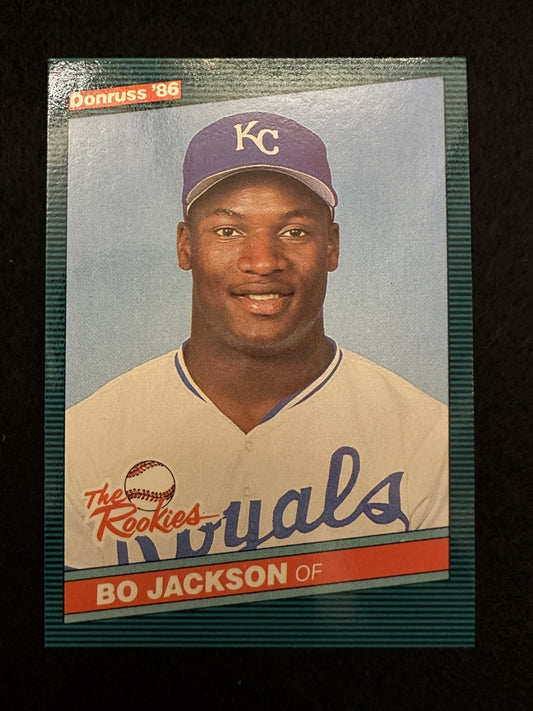 1986 Donruss The Rookies Bo Jackson (#38) NM Rookie Card, 2 Sports ^GRUMPYBUCK^