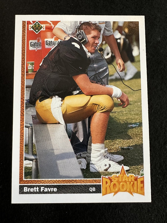 1991 Upper Deck Brett Favre (#13) NM Rookie Card, HOFer ^GRUMPYBUCK^