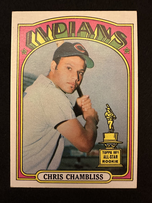 1972 Topps Chris Chambliss (#142) EX Rookie Card, Yankees/Indians ^GRUMPYBUCK^
