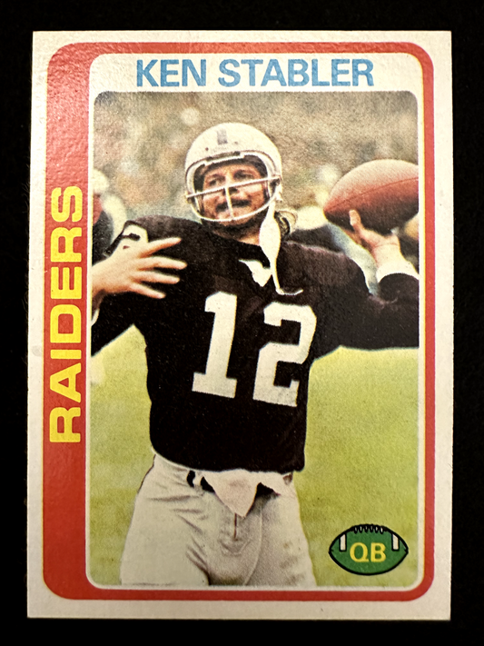1978 Topps Ken Stabler (#365) NM HOFer, SB Champ, Raider Great ^GRUMPYBUCK^