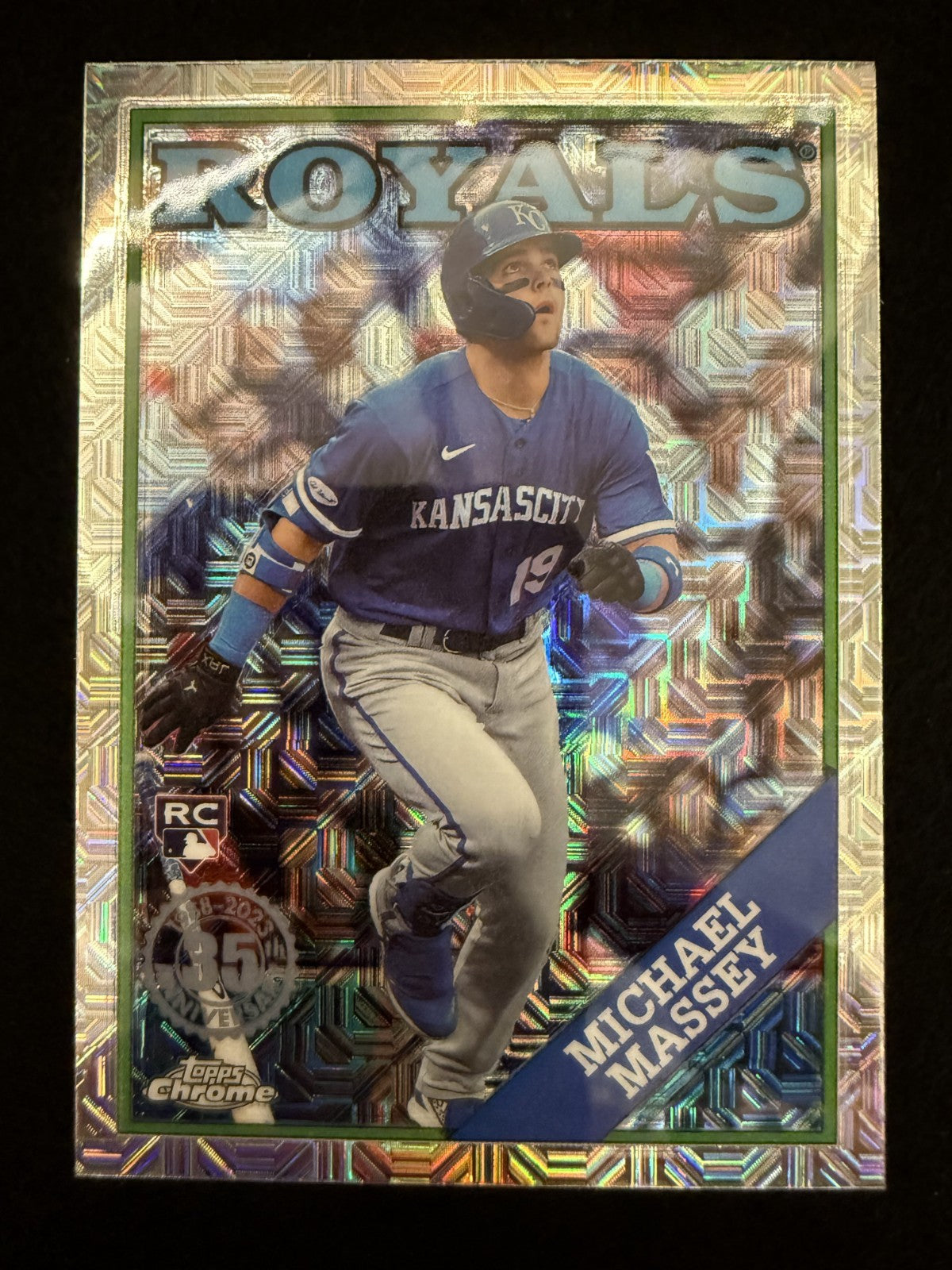 2023 Topps Series 2 Chrome Silver Mojo Michael Massey (#2T88C-74) MINT