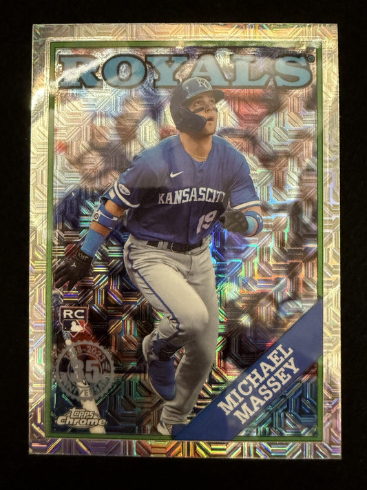2023 Topps Series 2 Chrome Silver Mojo Michael Massey (#2T88C-74) MINT