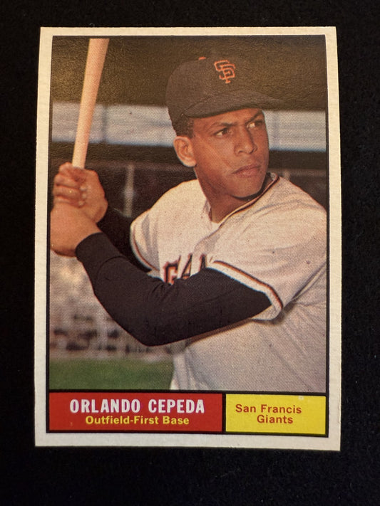 1961 Topps Orlando Cepeda (#435) EX HOFer, Giants RBI Machine ^GRUMPYBUCK^