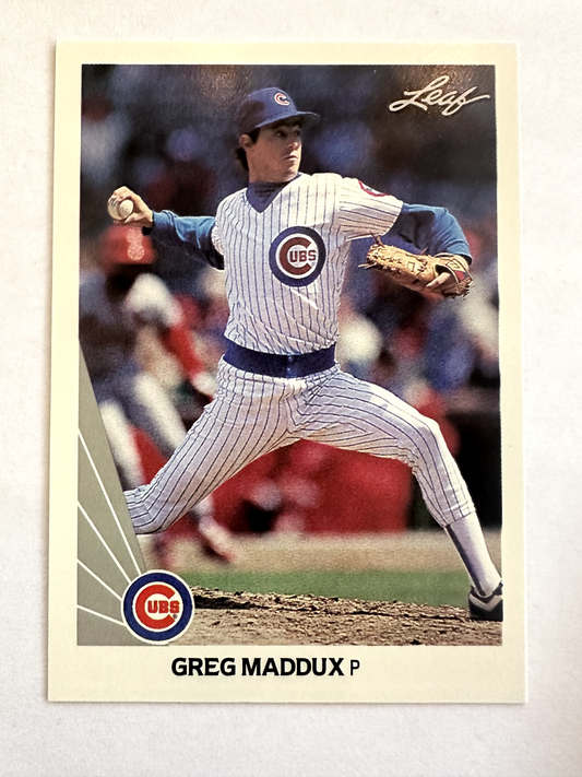 1990 Leaf Greg Maddux – Mint Condition Hall of Fame Masterpiece!