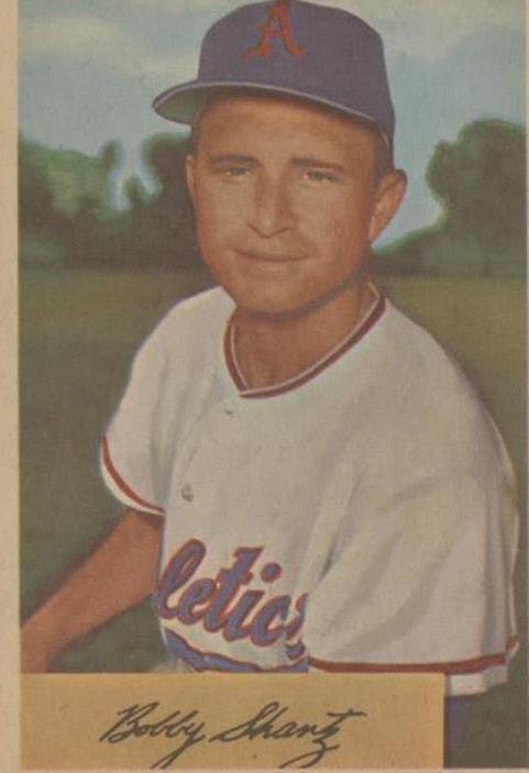 1954 Bowman Bobby Shantz (#19) EX 1952 AL MVP, Crafty Southpaw ^GRUMPYBUCK^