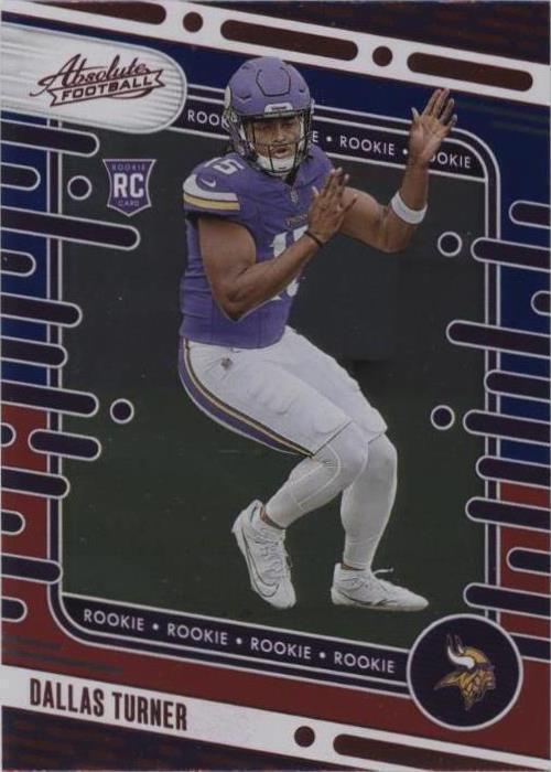 2024 Absolute Dallas Turner (#117) MT Rookie Card Red/Blue Parallel ^GRUMPYBUCK^