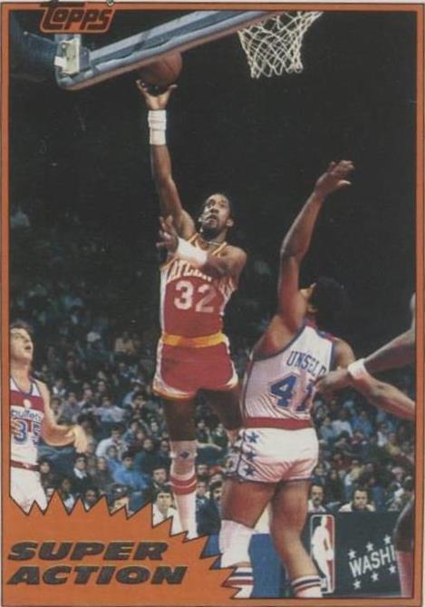 1981-82 Topps Dan Roundfield (#110E) NM All-Star, Hawks Anchor ^GRUMPYBUCK^