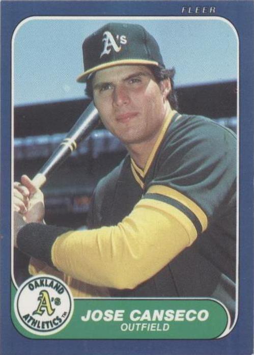 1986 Fleer Update Jose Canseco (#U-20) NM Rookie Card, Bash Bro ^GRUMPYBUCK^