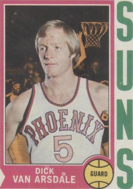 1974-75 Topps Dick Van Arsdale (#160) EX Suns All-Star Guard ^GRUMPYBUCK^