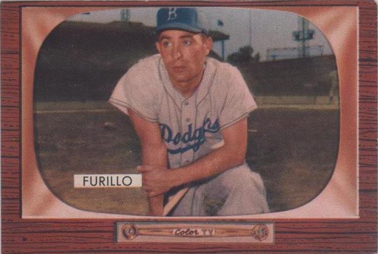 1955 Bowman Carl Furillo (#169) EX All-Star OF, Dodgers Champ ^GRUMPYBUCK^