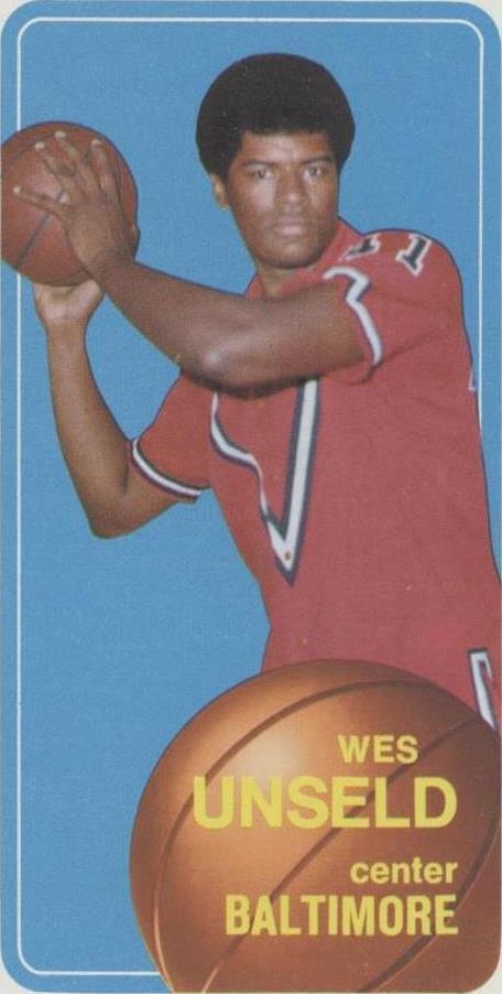 1970-71 Topps Wes Unseld (#72) EX HOFer, Bullets Rebounding Legend ^GRUMPYBUCK^
