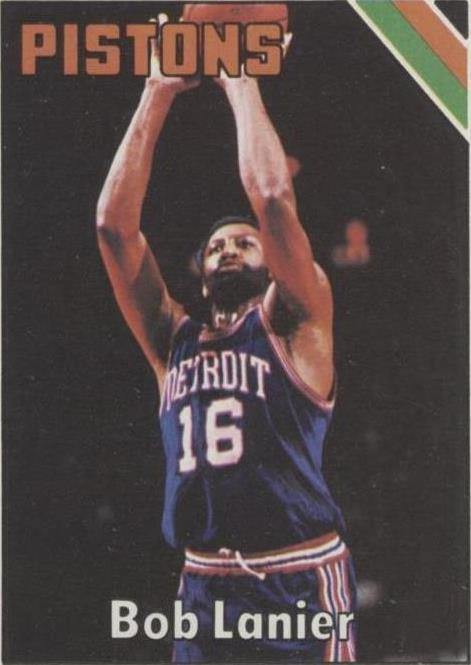1975–76 Topps Bob Lanier (#30) NM HOFer, Pistons Big Man ^GRUMPYBUCK^