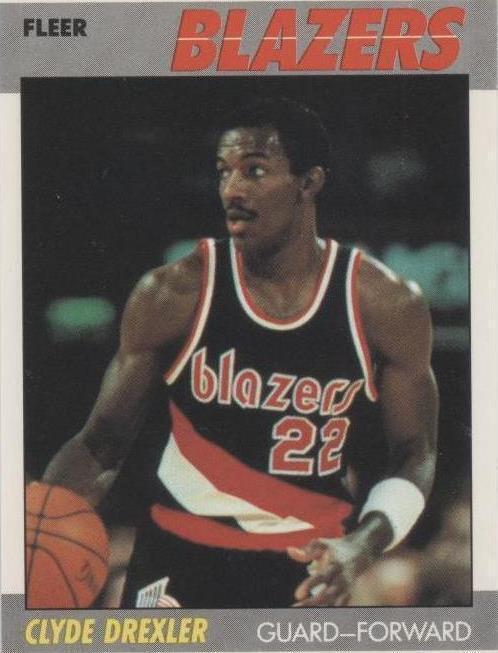 1987–88 Fleer Clyde Drexler (#30) NM HOFer, Blazers Star ^GRUMPYBUCK^