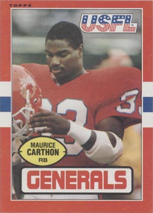 1985 Topps USFL Maurice Carthon (#78) NM Rookie Card ^GRUMPYBUCK^
