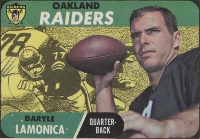 1968 Topps Daryle Lamonica (#194) EX Raiders QB, AFL Star ^GRUMPYBUCK^