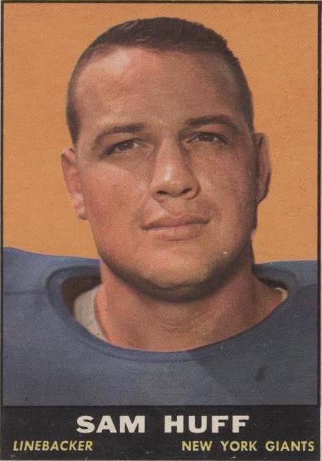 1961 Topps Sam Huff (#91) EX HOFer, Giants Great, NFL Tough Guy ^GRUMPYBUCK^