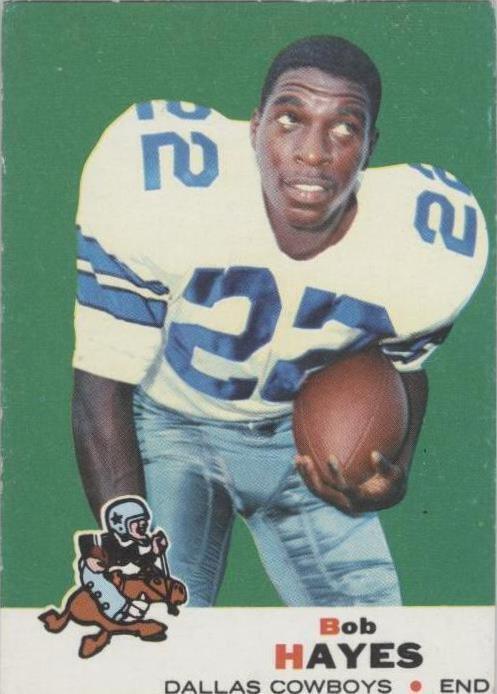 1969 Topps Bob Hayes (#6) NM Olympic Champ & WR ^GRUMPYBUCK^