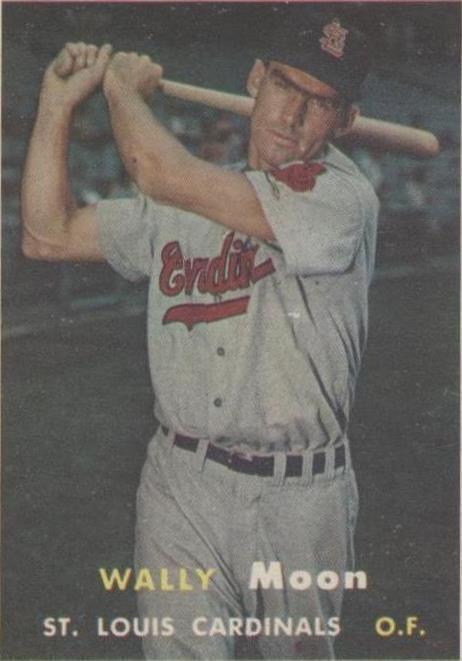 1957 Topps Wally Moon (#65) EX Cardinals OF, Unibrow Icon ^GRUMPYBUCK^