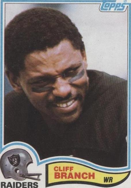1982 Topps Cliff Branch (#186) NM Raiders Great, Super Bowl Champ ^GRUMPYBUCK^