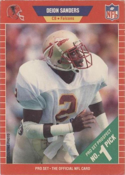 1989 Pro Set Deion Sanders (#486) NM Prime Time Rookie Card, HOFer ^GRUMPYBUCK^