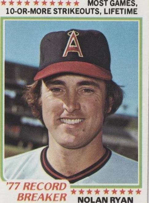 1978 Topps Nolan Ryan Record Breaker (#6) EX Strikeout King, HOFer ^GRUMPYBUCK^