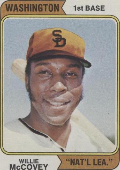 1974 Topps Willie McCovey (#250) VG HOFer, Giants Legend ^GRUMPYBUCK^