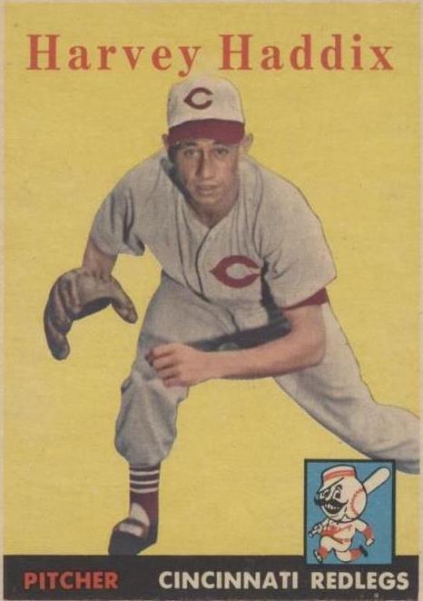 1958 Topps Harvey Haddix (#118) EX Threw 12 Perfect Innings ^GRUMPYBUCK^