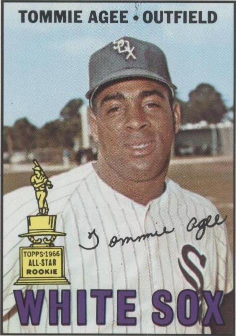 1967 Topps Tommie Agee (#455) EX White Sox Star, All-Star Rookie ^GRUMPYBUCK^