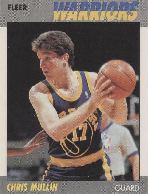 1987-88 Fleer Chris Mullin (#77) NM HOFer, Warriors Sharpshooter ^GRUMPYBUCK^