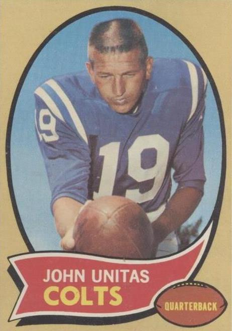 1970 Topps Johnny Unitas (#180) PSA 6 HOF QB, Colts Legend ^GRUMPYBUCK^