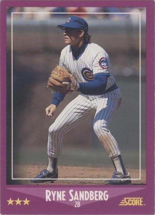 1988 Score Ryne Sandberg (#26) NM HOFer, Cubs Captain ^GRUMPYBUCK^